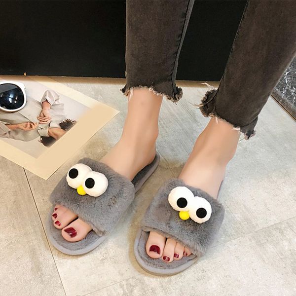 faux fur women home slippers cartoon open toe flat winter warm female indoor comfort leisure shoes ladies bedroom footwear, Black
faux fur women home slippers cartoon open toe flat winter warm female indoor comfort leisure shoes ladies bedroom footwear, Black