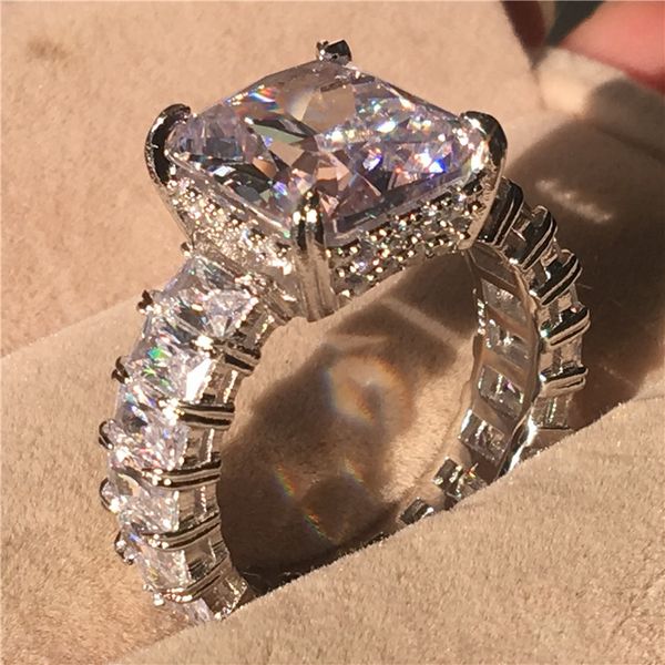 dazzling promise ring 925 sterling silver princess cut diamond engagement wedding band ring for women men finger jewelry, Slivery;golden
dazzling promise ring 925 sterling silver princess cut diamond engagement wedding band ring for women men finger jewelry, Slivery;golden