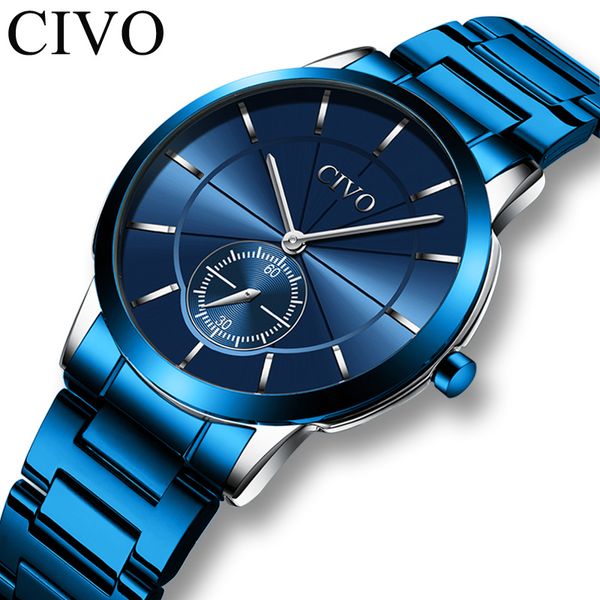 civo luxury mens watch 2019 montre quartz watch brand waterproof wristwatch chronograph for men reloj hombres 8090, Slivery;brown
civo luxury mens watch 2019 montre quartz watch brand waterproof wristwatch chronograph for men reloj hombres 8090, Slivery;brown
