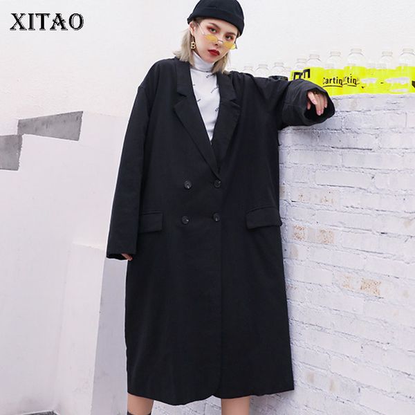 xitao plus size black blazer korea fashion women vintage single breast pocket 2019 autumn double breast minority coat gcc1845, White;black
xitao plus size black blazer korea fashion women vintage single breast pocket 2019 autumn double breast minority coat gcc1845, White;black