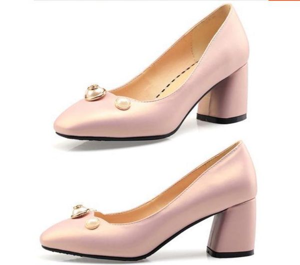 2018 water drill women's shoes in spring and autumn with new style high heel coarse heel square head, Black
2018 water drill women's shoes in spring and autumn with new style high heel coarse heel square head, Black