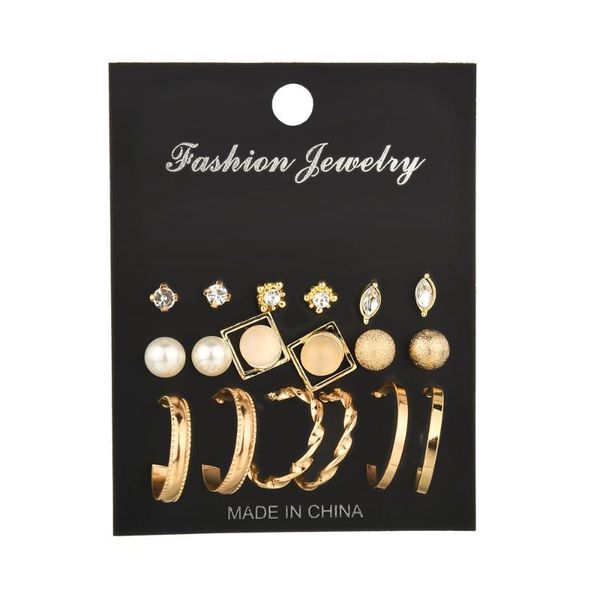 misscycy vintage 9 pairs/set round geometric stud earrings for women crystal simulated pearl earrings set, Golden;silver
misscycy vintage 9 pairs/set round geometric stud earrings for women crystal simulated pearl earrings set, Golden;silver