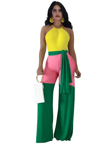 summer halter womens jumpsuits candy color panelled designer loose rompers fashion female holidays jumpsuits with saches, Black;white
summer halter womens jumpsuits candy color panelled designer loose rompers fashion female holidays jumpsuits with saches, Black;white