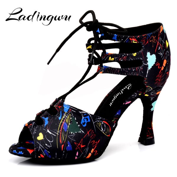 ladingwu new girl dance shoes floral satin lace-up shoes latin dance women samba party ballroom soft bottom size
ladingwu new girl dance shoes floral satin lace-up shoes latin dance women samba party ballroom soft bottom size
