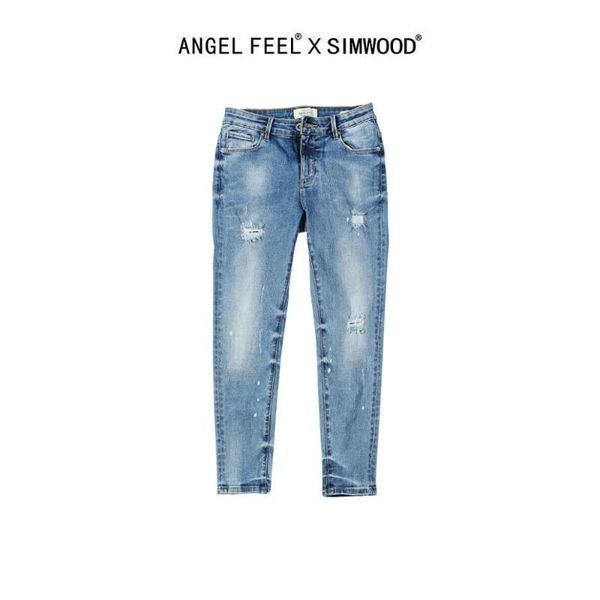 simwood 2020 summer new jeans women rippedsplattered stretch-denim pants slim fit fashion hole ankle-length jean sw005, Blue
simwood 2020 summer new jeans women rippedsplattered stretch-denim pants slim fit fashion hole ankle-length jean sw005, Blue