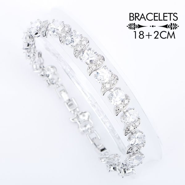 bridal silver 925 bridal white zircon jewelry sets women bracelets earrings rings with stones pendant&necklace set gift box, Slivery;golden
bridal silver 925 bridal white zircon jewelry sets women bracelets earrings rings with stones pendant&necklace set gift box, Slivery;golden