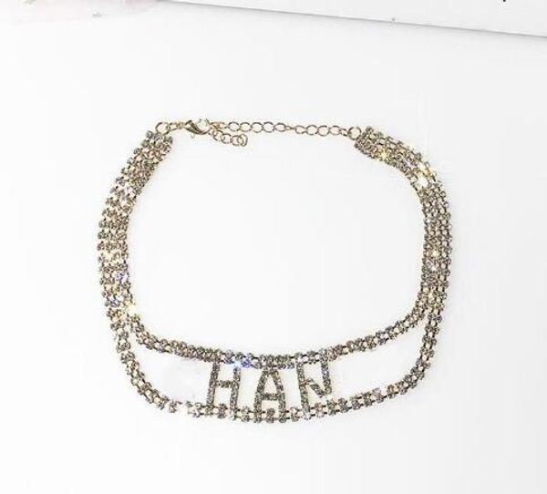 2019 designer full of rhinestone letter chokers necklaces for women fashion pendant necklaces jewelry christmas gifts ng, Silver
2019 designer full of rhinestone letter chokers necklaces for women fashion pendant necklaces jewelry christmas gifts ng, Silver