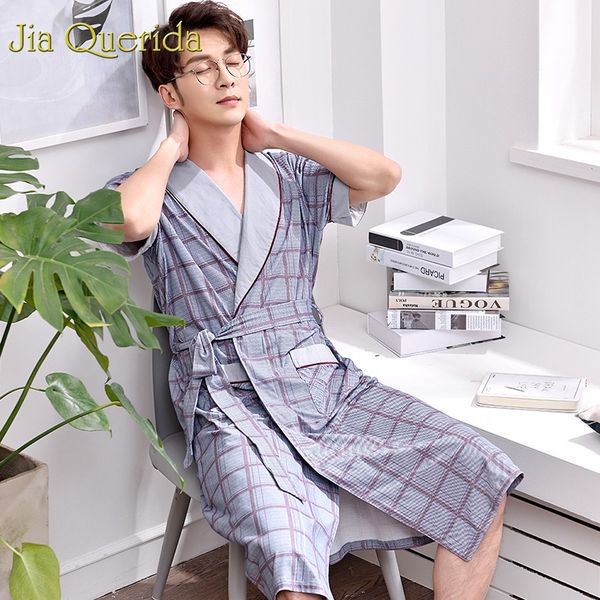 100% cotton robe male men robe 2019 new badjas mannen coton yukata men sleepwear bath plus size plaid grey kimono homme, Black;brown
100% cotton robe male men robe 2019 new badjas mannen coton yukata men sleepwear bath plus size plaid grey kimono homme, Black;brown