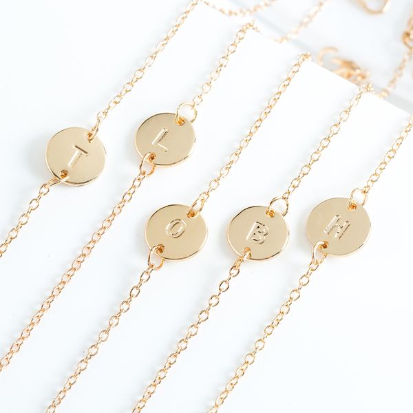 2019 fashion rose gold silver color 26 letter bracelet women girl simple adjustable name charm bracelet bangle handmade jewelry, Golden;silver
2019 fashion rose gold silver color 26 letter bracelet women girl simple adjustable name charm bracelet bangle handmade jewelry, Golden;silver