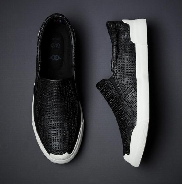 2019 summer new fashion high grade men fenestrated leather slip-on casual shoes trend shoes loafers, Black
2019 summer new fashion high grade men fenestrated leather slip-on casual shoes trend shoes loafers, Black