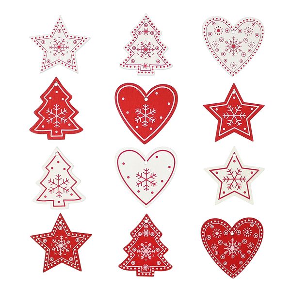 12pcs heart&star&tree wooden diy christmas pendants ornaments for xmas tree ornaments christmas party kids gifts decorations
12pcs heart&star&tree wooden diy christmas pendants ornaments for xmas tree ornaments christmas party kids gifts decorations