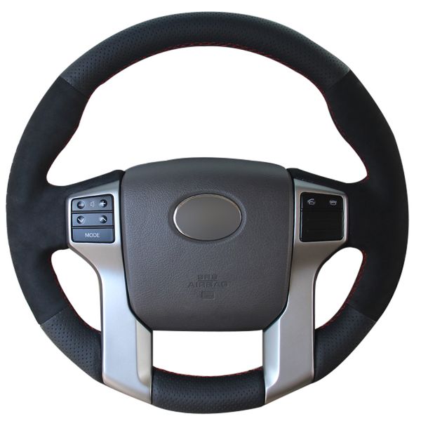 hand-stitched black suede genuine leather car steering wheel cover for land cruiser prado 2010-2017 2014 tacoma
hand-stitched black suede genuine leather car steering wheel cover for land cruiser prado 2010-2017 2014 tacoma