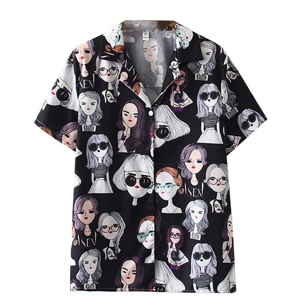 summer womens and blouses streetwear vintage print korean shirts clothes lapel loose short sleeve shirts women white top
summer womens and blouses streetwear vintage print korean shirts clothes lapel loose short sleeve shirts women white top