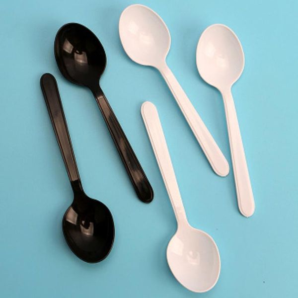 100pcs per pack black plastic tableware disposable spoon birthday utensils halloween party set supplies
100pcs per pack black plastic tableware disposable spoon birthday utensils halloween party set supplies