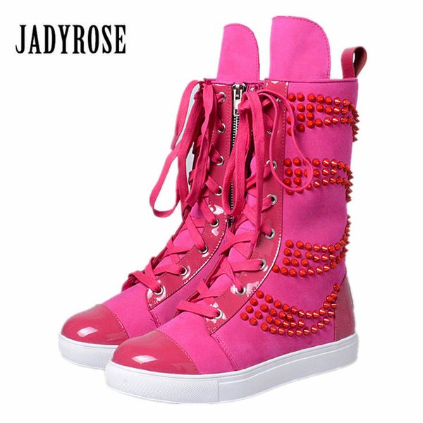 jady rose women mid-calf boots rose red vinatge riding boots lace up flat shoes woman platform botas militares rivets long boot, Black
jady rose women mid-calf boots rose red vinatge riding boots lace up flat shoes woman platform botas militares rivets long boot, Black