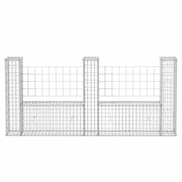 gabion basket u-shape galvanised steel 240x20x100 cm garden sets
gabion basket u-shape galvanised steel 240x20x100 cm garden sets