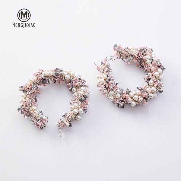 mengjiqiao korean new fashion lace wreath big circle earrings for women handmade simulated pearl statement dangle oorbellen, Silver
mengjiqiao korean new fashion lace wreath big circle earrings for women handmade simulated pearl statement dangle oorbellen, Silver