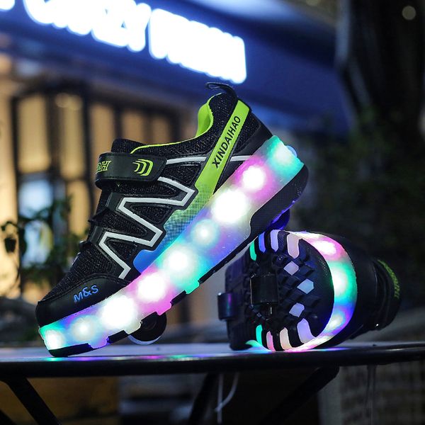 kids led light roller shoes for boys girl luminous light up skate sneakers with on wheels kids roller skates wings shoes, Black;red
kids led light roller shoes for boys girl luminous light up skate sneakers with on wheels kids roller skates wings shoes, Black;red