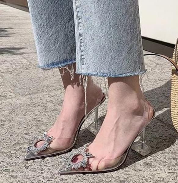 plus size 35 to 40 41 silver rhinestone pvc clear transparent shoes women pointed toe pumps bridal wedding shoes luxury designer high heel, Black
plus size 35 to 40 41 silver rhinestone pvc clear transparent shoes women pointed toe pumps bridal wedding shoes luxury designer high heel, Black