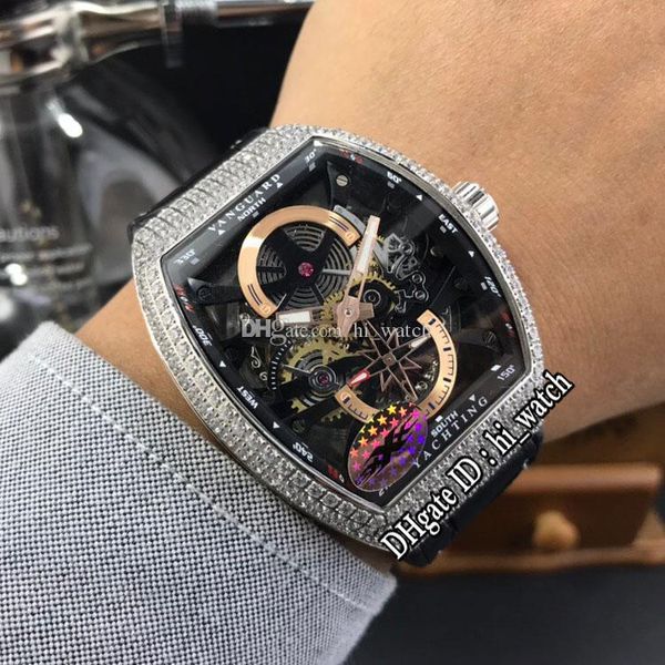 new yachting v45 yachting automatic mens watch diamond bezel black inner skeleton dial gold tourbillon black leather rubber hi_watch e152a1, Slivery;brown
new yachting v45 yachting automatic mens watch diamond bezel black inner skeleton dial gold tourbillon black leather rubber hi_watch e152a1, Slivery;brown