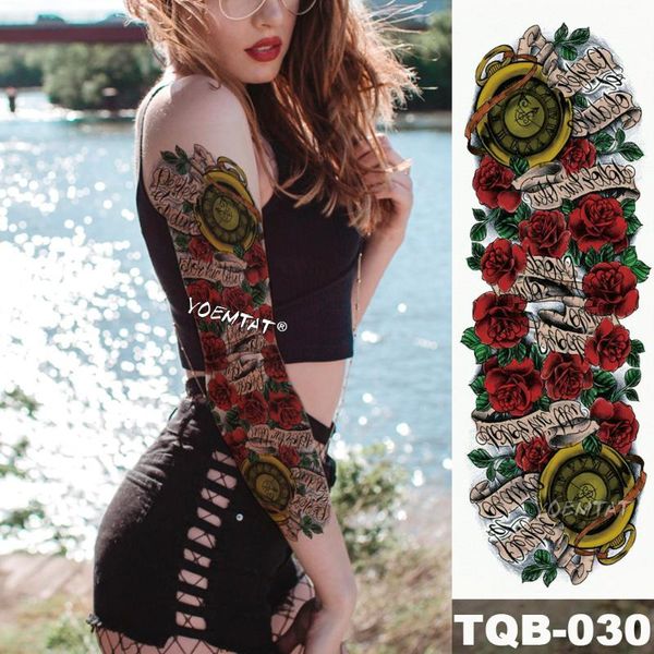 new 1 piece temporary tattoo sticker rose scroll vintage pocket watch tattoo arm body art big sleeve large fake sticker
new 1 piece temporary tattoo sticker rose scroll vintage pocket watch tattoo arm body art big sleeve large fake sticker
