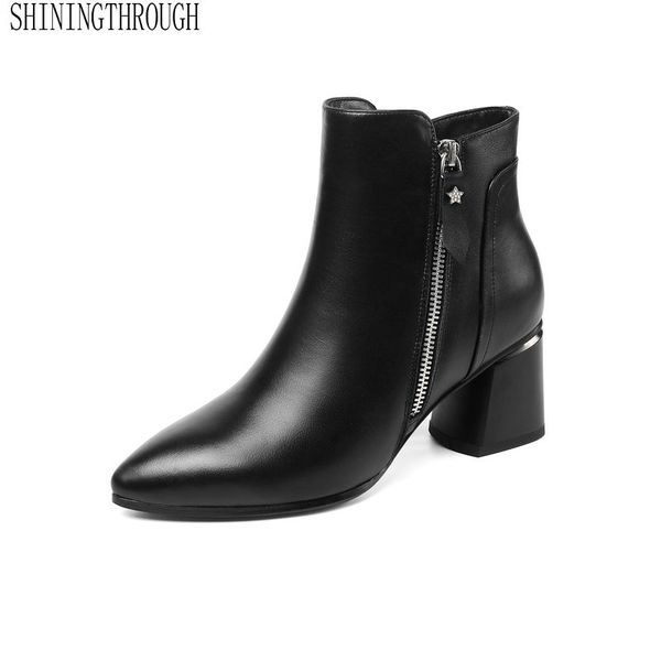 2020 genuine leather ankle zipper women boots fashion erogenous high heel women shoes ladies pointed toe casual party, Black
2020 genuine leather ankle zipper women boots fashion erogenous high heel women shoes ladies pointed toe casual party, Black