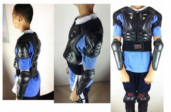 child motorcycle motocross body jacket vest armor kids chest spine protection gear with elbow shoulder knee pad for 5-14 years, Black;blue
child motorcycle motocross body jacket vest armor kids chest spine protection gear with elbow shoulder knee pad for 5-14 years, Black;blue