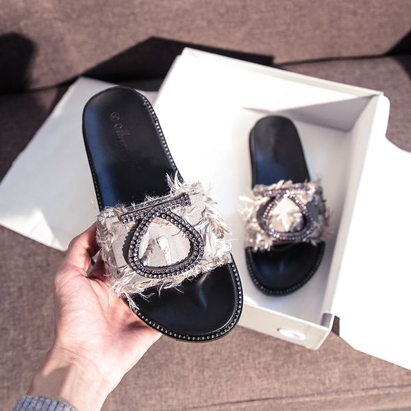 crystal heart buckle platform slippers women summer shoes silk fringe open toe beach slides 34-43 big size flip flops rhinestone, Black
crystal heart buckle platform slippers women summer shoes silk fringe open toe beach slides 34-43 big size flip flops rhinestone, Black