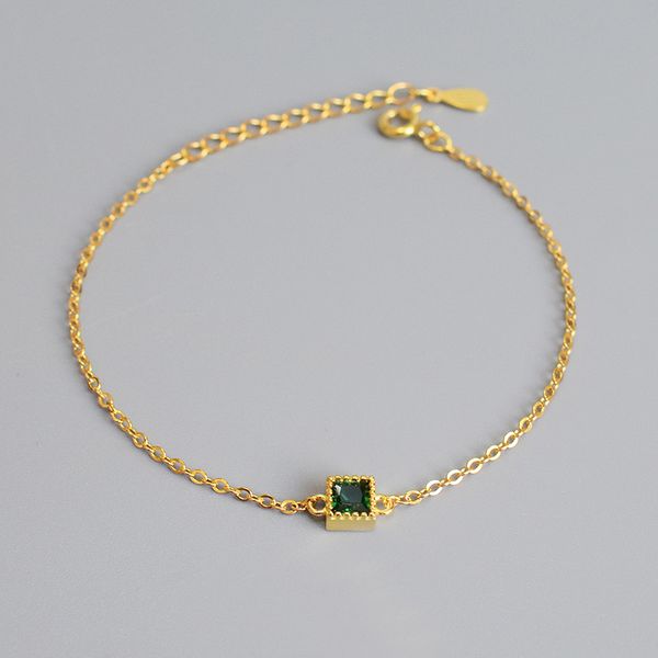 other bracelets 100 real 925 sterling silver green square zircon bracelet delicate chain for women girls birthday gifts wife, Golden;silver
other bracelets 100 real 925 sterling silver green square zircon bracelet delicate chain for women girls birthday gifts wife, Golden;silver