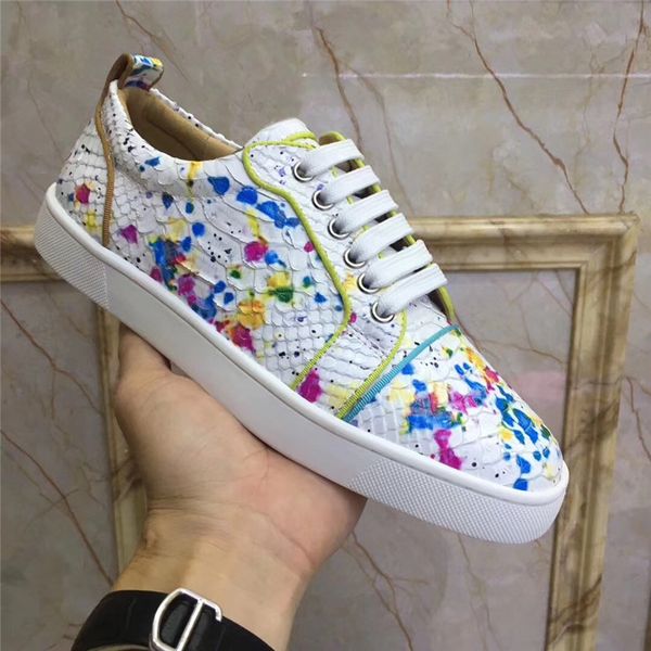 высокое качество спайки high top red bottom pik pik шипованных кроссовки обувь женщины мужчины luxury дизайнер плоский повседневный red sole, Black 
высокое качество спайки high top red bottom pik pik шипованных кроссовки обувь женщины мужчины luxury дизайнер плоский повседневный red sole, Black