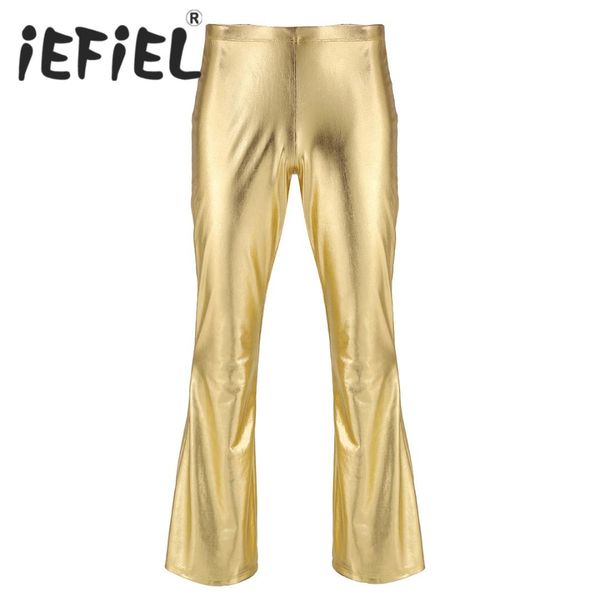 fashion adults male mens shiny metallic disco pants with bell bottom flared long pants dude costume nightwear cosplay trousers, Black
fashion adults male mens shiny metallic disco pants with bell bottom flared long pants dude costume nightwear cosplay trousers, Black