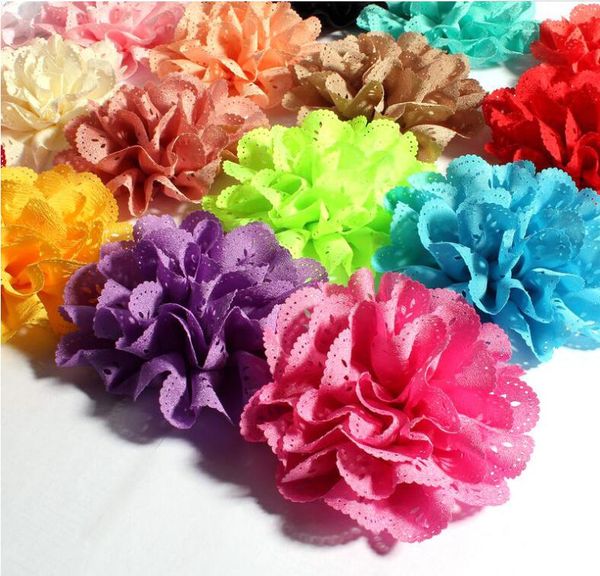 3.5" fluffy eyelet silk flowers for chidlren hair accessories artificial fabric flowers for kids headbands 120pcs/lot, Slivery;white
3.5" fluffy eyelet silk flowers for chidlren hair accessories artificial fabric flowers for kids headbands 120pcs/lot, Slivery;white