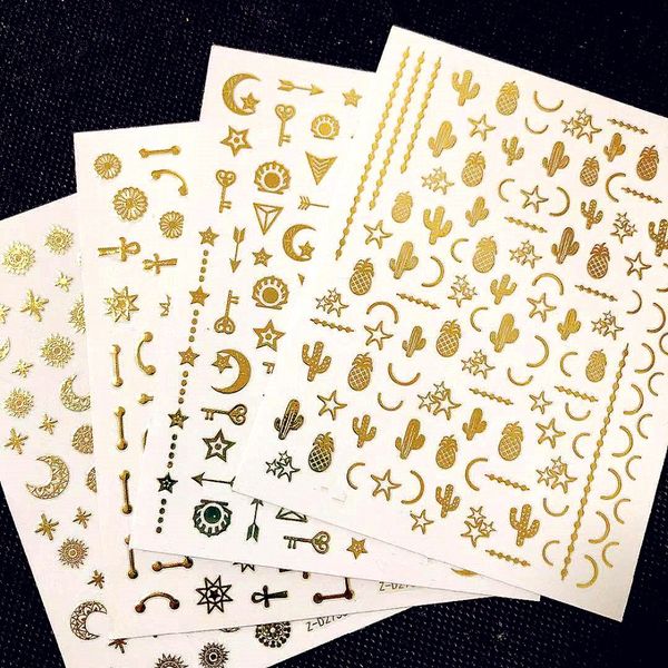 3d nail art sticker gold moon series christmas decals tool diy nail decoration tools, Black
3d nail art sticker gold moon series christmas decals tool diy nail decoration tools, Black