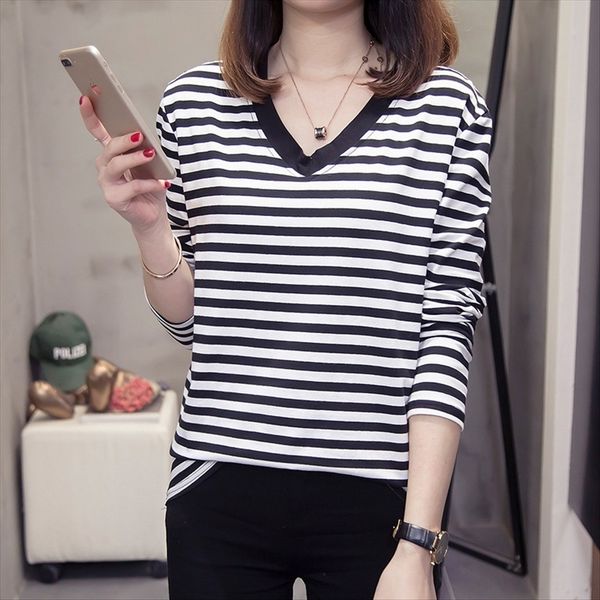 large size 2020 autumn long sleeve striped cotton large size women's 2020 autumn long sleeve t-shirt women's striped t-shirt cotto, White
large size 2020 autumn long sleeve striped cotton large size women's 2020 autumn long sleeve t-shirt women's striped t-shirt cotto, White