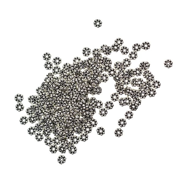 100x 4mm tibetan silver snowflake spacer loose beads for diyjewelry findings
100x 4mm tibetan silver snowflake spacer loose beads for diyjewelry findings
