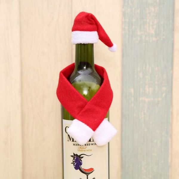 new 2pcs/set red christmas wine bottle cover set santa claus bottle decorations with hats xmas home party ornament table decorations
new 2pcs/set red christmas wine bottle cover set santa claus bottle decorations with hats xmas home party ornament table decorations