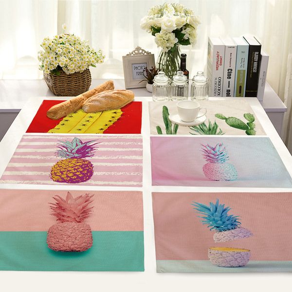new plant fruit pineapple cactus thermal insulation mats cotton linen western food pad art tableware pads
new plant fruit pineapple cactus thermal insulation mats cotton linen western food pad art tableware pads