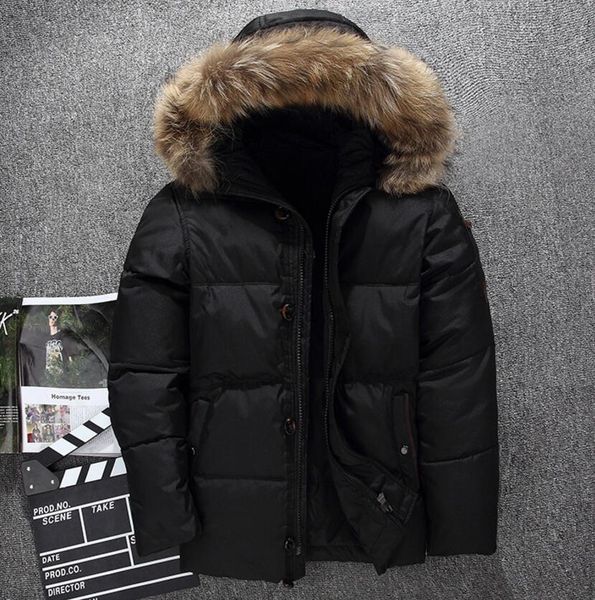 new the men's clothing winter down jacket parka keep warm goose down coats soft shell fur collar hats thick north outdoor outerwear jac, Black
new the men's clothing winter down jacket parka keep warm goose down coats soft shell fur collar hats thick north outdoor outerwear jac, Black