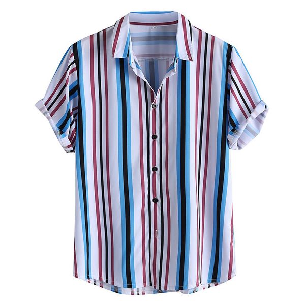 womail summer fashion shirts mens breathable striped turn down collar short sleeve loose casual shirts 2019 new arrival, White;black
womail summer fashion shirts mens breathable striped turn down collar short sleeve loose casual shirts 2019 new arrival, White;black
