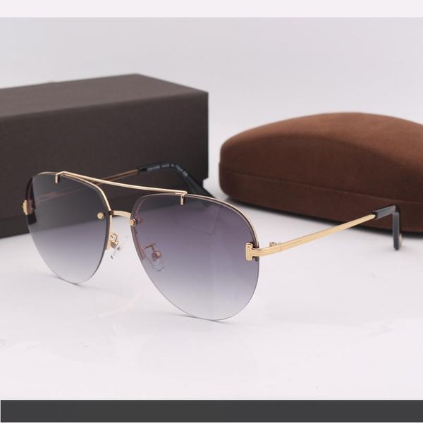 высокое качество золото двойной мост кадр мужская мода солнцезащитные очки с оригинальной коробке, White;black 
высокое качество золото двойной мост кадр мужская мода солнцезащитные очки с оригинальной коробке, White;black