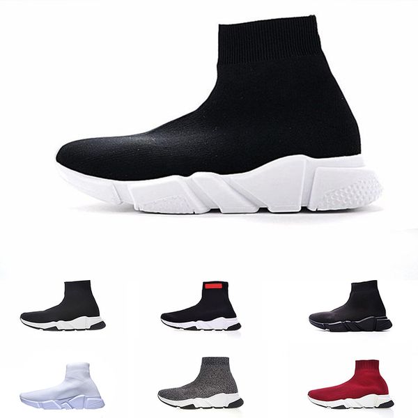 

2019 Fashion Shoe Speed Trainer cheap Sneakers for men womens Speed Trainer Sock Race Runners black men Luxury Shoe zapatos free shipping