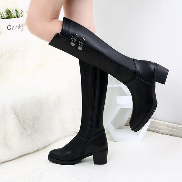 brand new plus size 34-41 zip up mid calf boots woman shoes platform chunky heels add fur winter shoes woman boots, Black
brand new plus size 34-41 zip up mid calf boots woman shoes platform chunky heels add fur winter shoes woman boots, Black