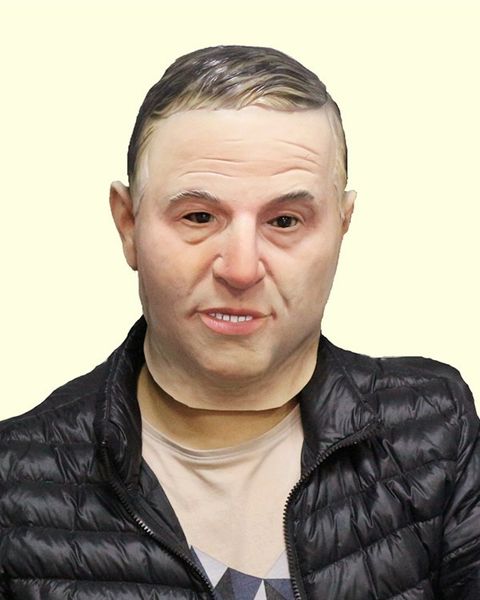 realistic latex human mask scary full head male man masks for halloween costume cosplay fancy dress 
realistic latex human mask scary full head male man masks for halloween costume cosplay fancy dress