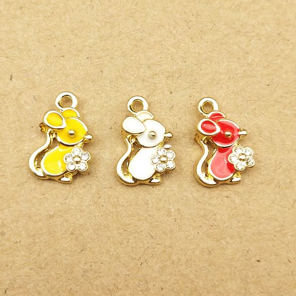 10pcs 11x16mm mouse charm enamel charm for jewelry making fashion charms earring pendant, Silver
10pcs 11x16mm mouse charm enamel charm for jewelry making fashion charms earring pendant, Silver