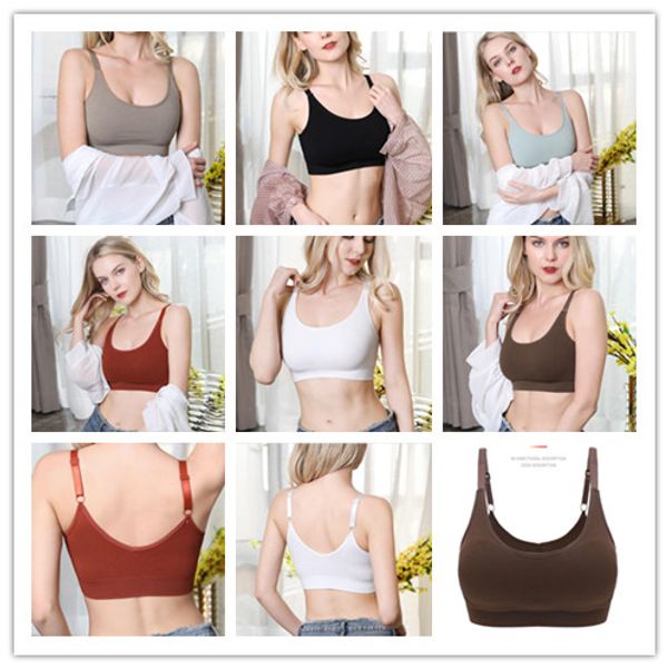 женщины chest wrap solid color crop top спорт shakeproof жилет бюстгальтер дамы жилет съемные грудь pad повседневная одежда бесплатно размер, White
женщины chest wrap solid color crop top спорт shakeproof жилет бюстгальтер дамы жилет съемные грудь pad повседневная одежда бесплатно размер, White