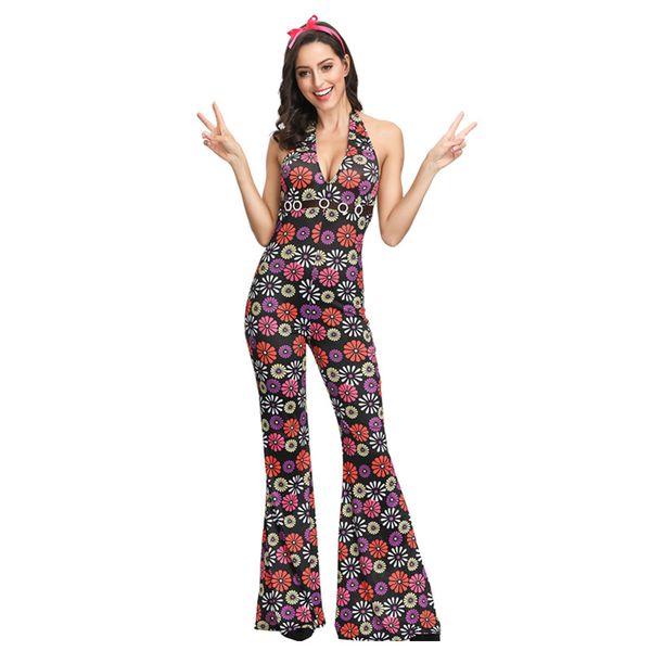 retro 60s 70s hippie cosplay carnival halloween costume for women fancy disguise jumpsuits hen xmas party, Black;red
retro 60s 70s hippie cosplay carnival halloween costume for women fancy disguise jumpsuits hen xmas party, Black;red