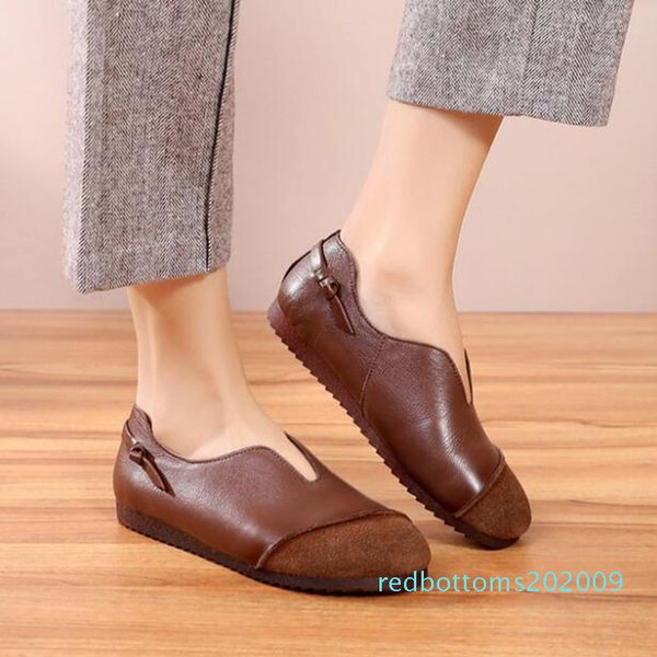 2019 new soft comfort splice cowhide leather shoes woman loafers shoes flat soft bottom retro driving fashion casual flats r09, Black
2019 new soft comfort splice cowhide leather shoes woman loafers shoes flat soft bottom retro driving fashion casual flats r09, Black