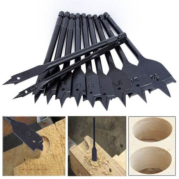 11pcs 6-32mm flat spade professional efficient woodworking diy smooth drill bit set portable cutting high carbon steel long
11pcs 6-32mm flat spade professional efficient woodworking diy smooth drill bit set portable cutting high carbon steel long