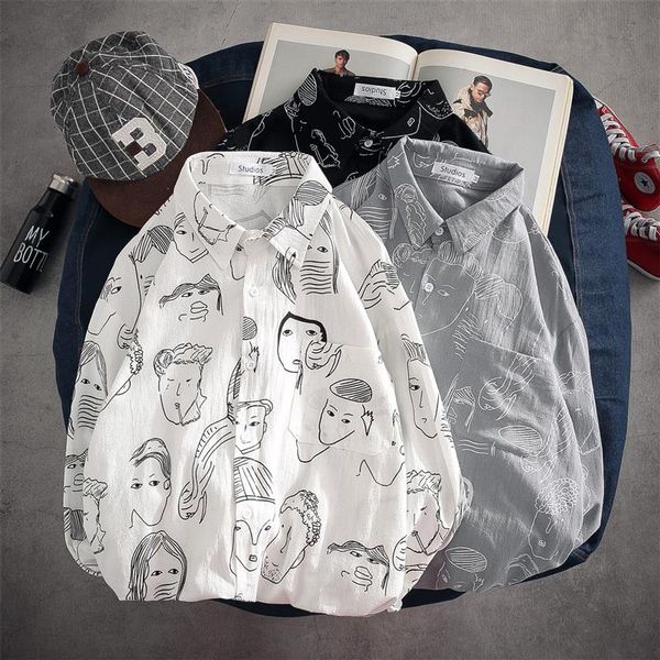 мужская одежда летние рубашки harajuku fashion shirt мужская свободная корейская повседневная рубашка граффити плюс размер модная рубашка hi, White;black
мужская одежда летние рубашки harajuku fashion shirt мужская свободная корейская повседневная рубашка граффити плюс размер модная рубашка hi, White;black