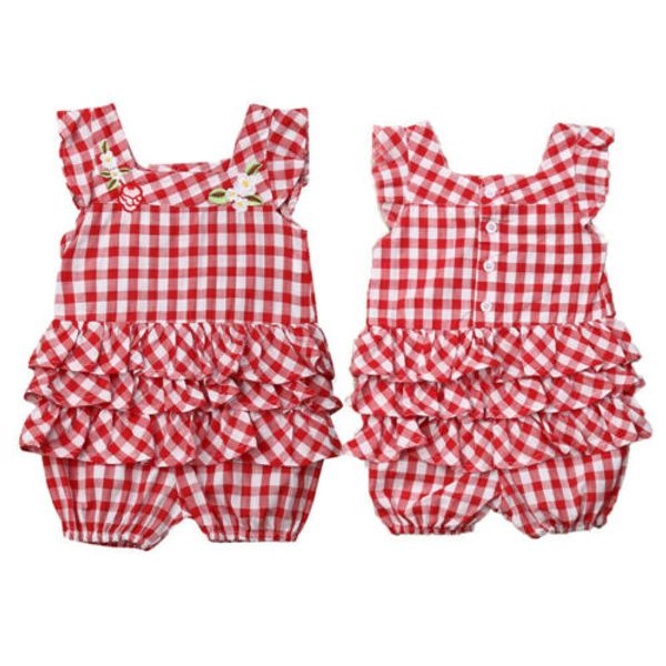 toddler girl romper newborn baby girls plaids flower romper jumpsuit outfit clothes set, Blue
toddler girl romper newborn baby girls plaids flower romper jumpsuit outfit clothes set, Blue